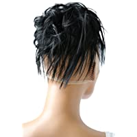 Los mejores  - PRETTYSHOP XXL Postizo Coletero Peinado alto- VOLUMINOSO- rizado- Moño descuidado negro # 1 G1F